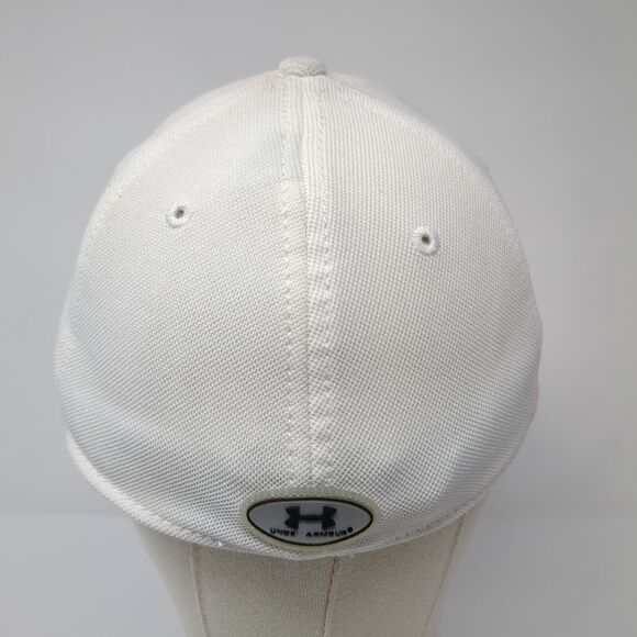Under Armour Fitted Hat White M/L 6 Panel Banff Springs Golf Course - Picture 5 of 9